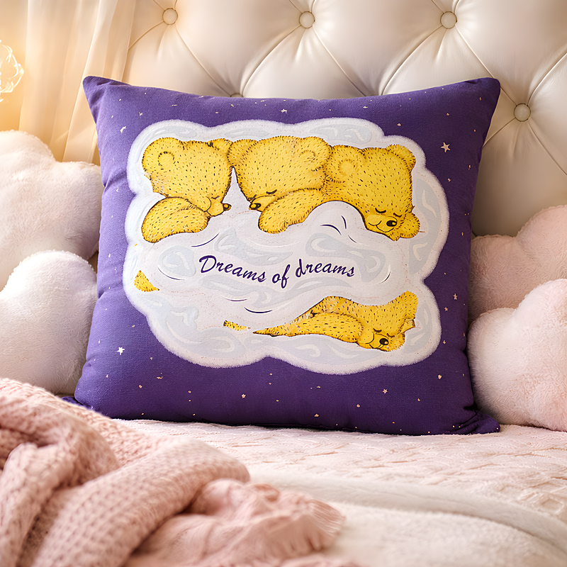 3 Teddies Glow Pillow