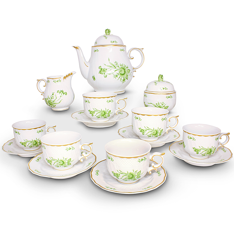 Porcelain Tea Set with Tea - Image 4