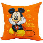 Happy Birthday pillow Mickey,double sided print 12"x12" +$36.95