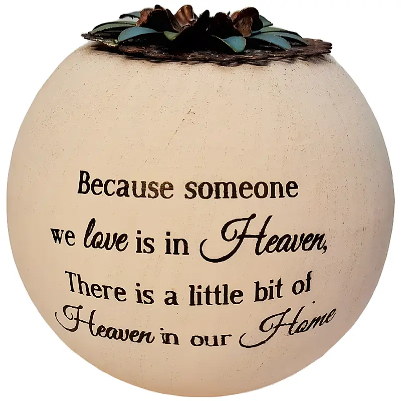 Sympathy candle holder: Because someone we love...