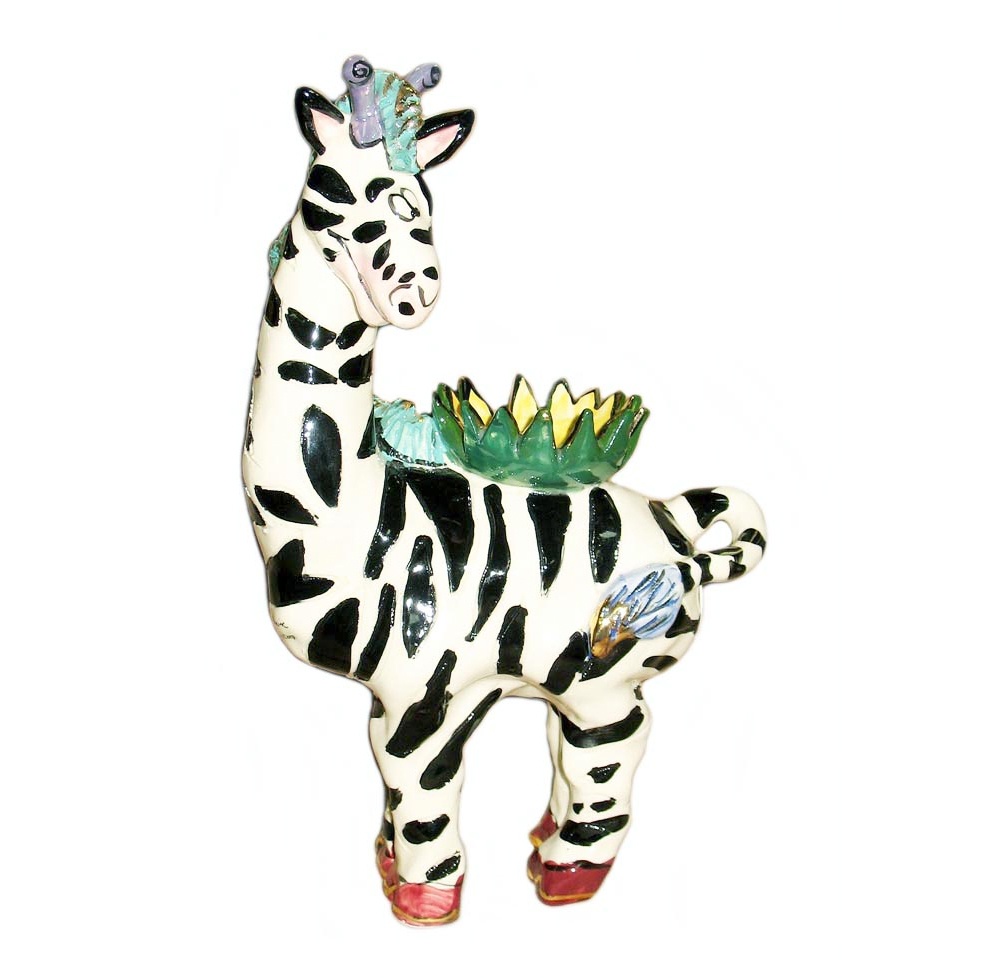 Zebra Collectible T- light Holder