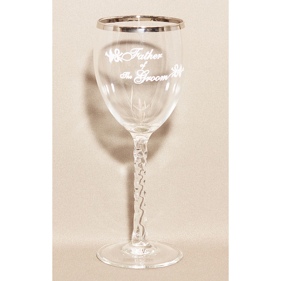 Father Of The Groom Wedding Wine Glass