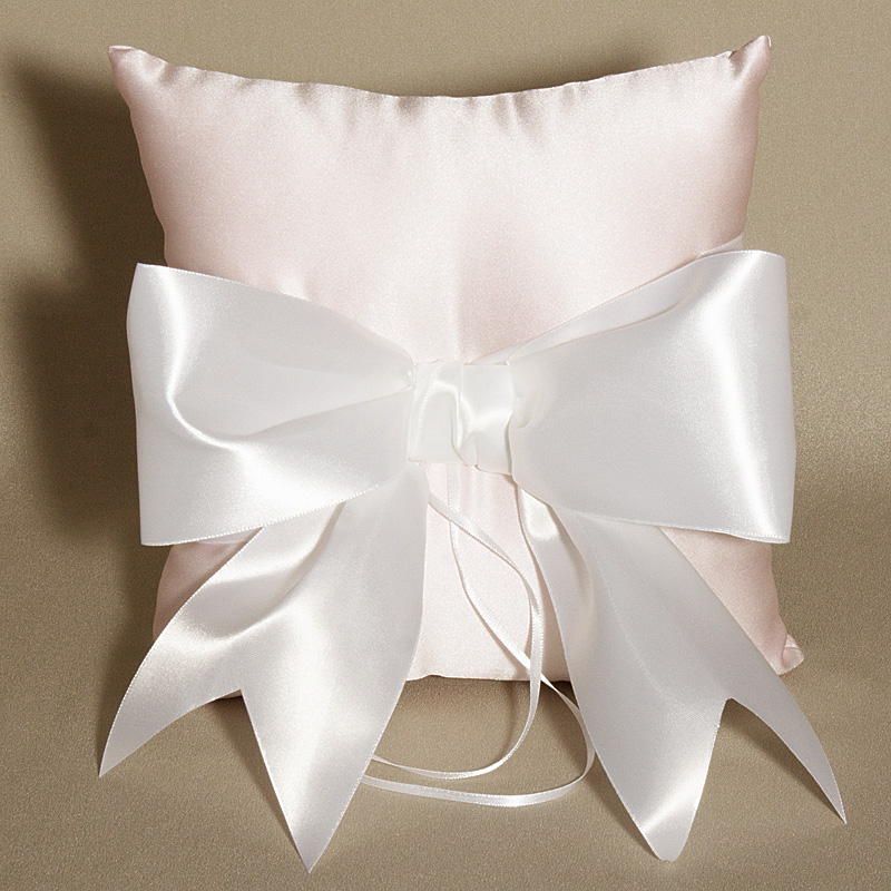 Wedding Ring Bearer Pillow - Pink Pastel
