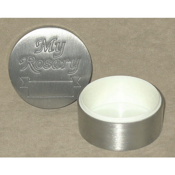 Pewter Rosary Box