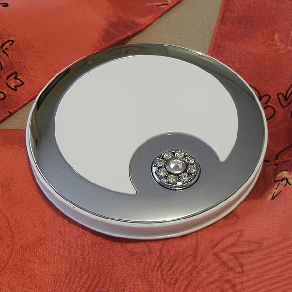 Compact Mirror Moon Crystals - Elegant Cosmetic Mirror