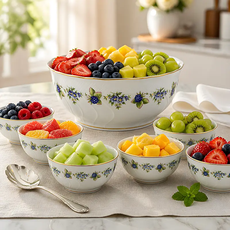 Blackberry Fruit Bowl Set
