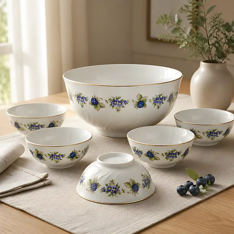 Blackberry Fruit Bowl Set