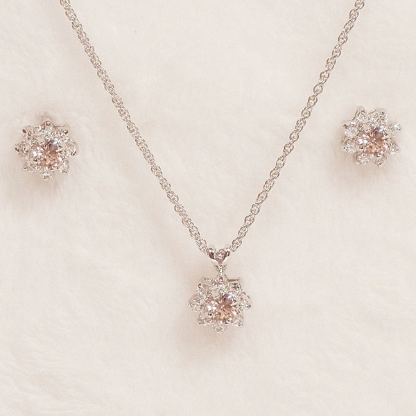 Floral Rose Jewel Set - Tiffany Fashion Jewellery