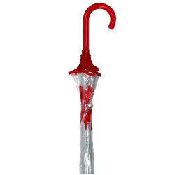 Maple Leaf Bubble Umbrella - Clear Dome Umbrella - Image 3