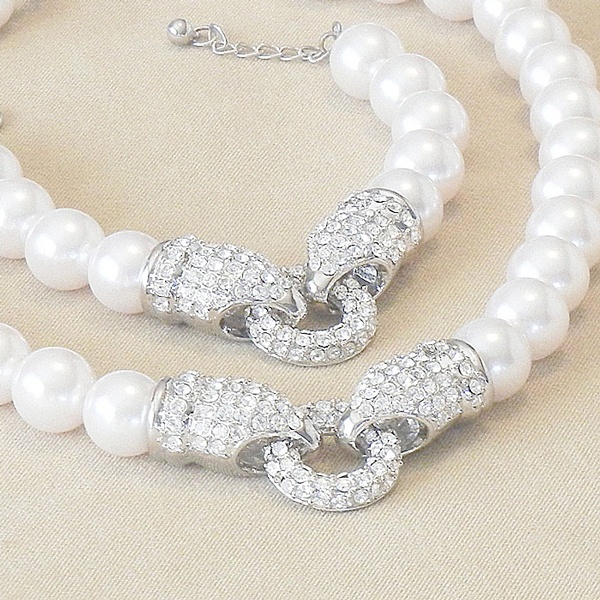 White Pearl Jewel Set - Fashion Jewellery