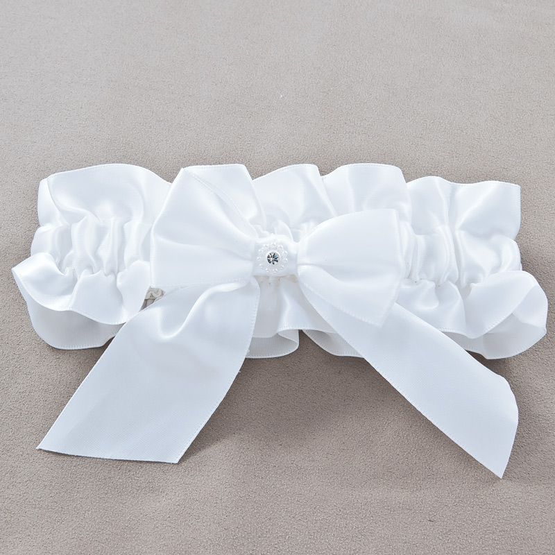 Rhinestone - Satin Wedding Garter