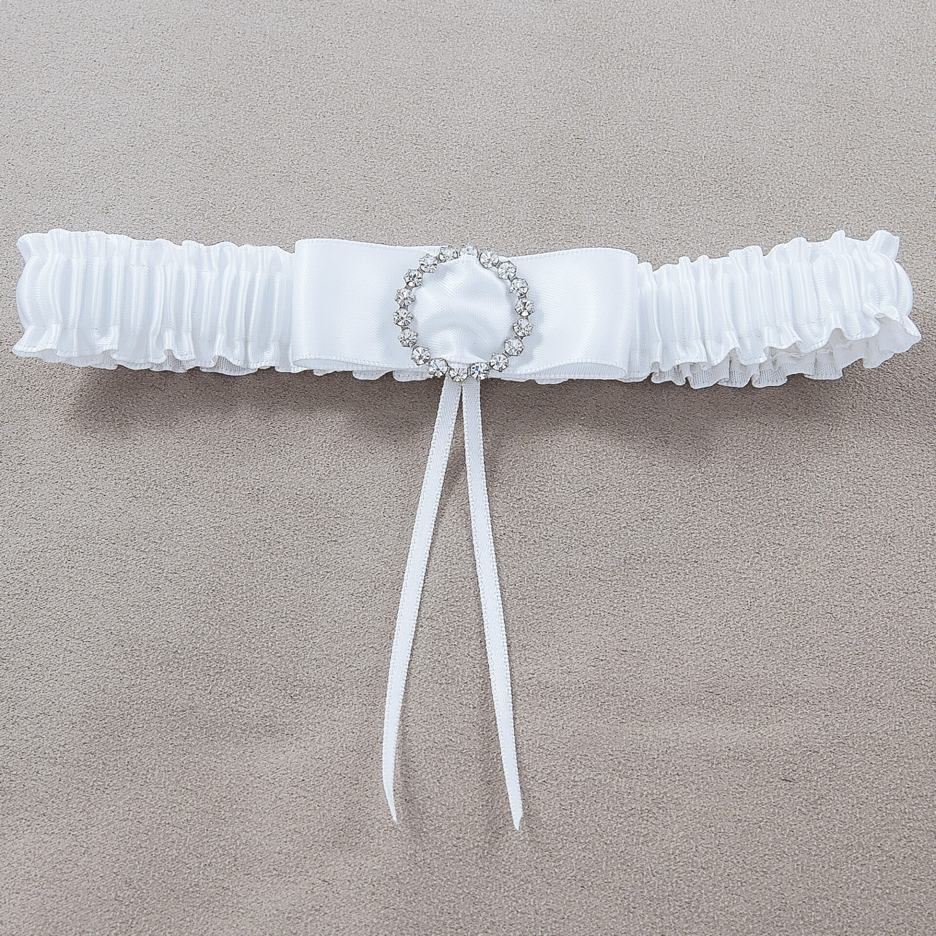 Treasures White Wedding Garter