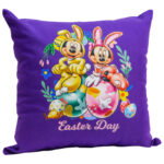 Easter Day Bunnies Pillow / other side glow in the dark design 12″x 12″ ass color +$36.95