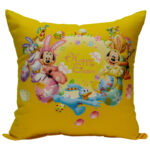 Easter Bunnies pillow / other side glow in the dark design 12″x 12″ ass. color +$36.95