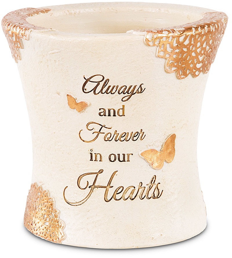vase - sympathy-always and forever in our heart